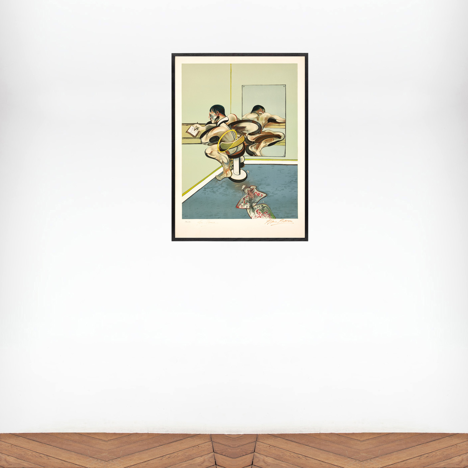 Figure writing reflected in a mirror - 1977 - Detail D4