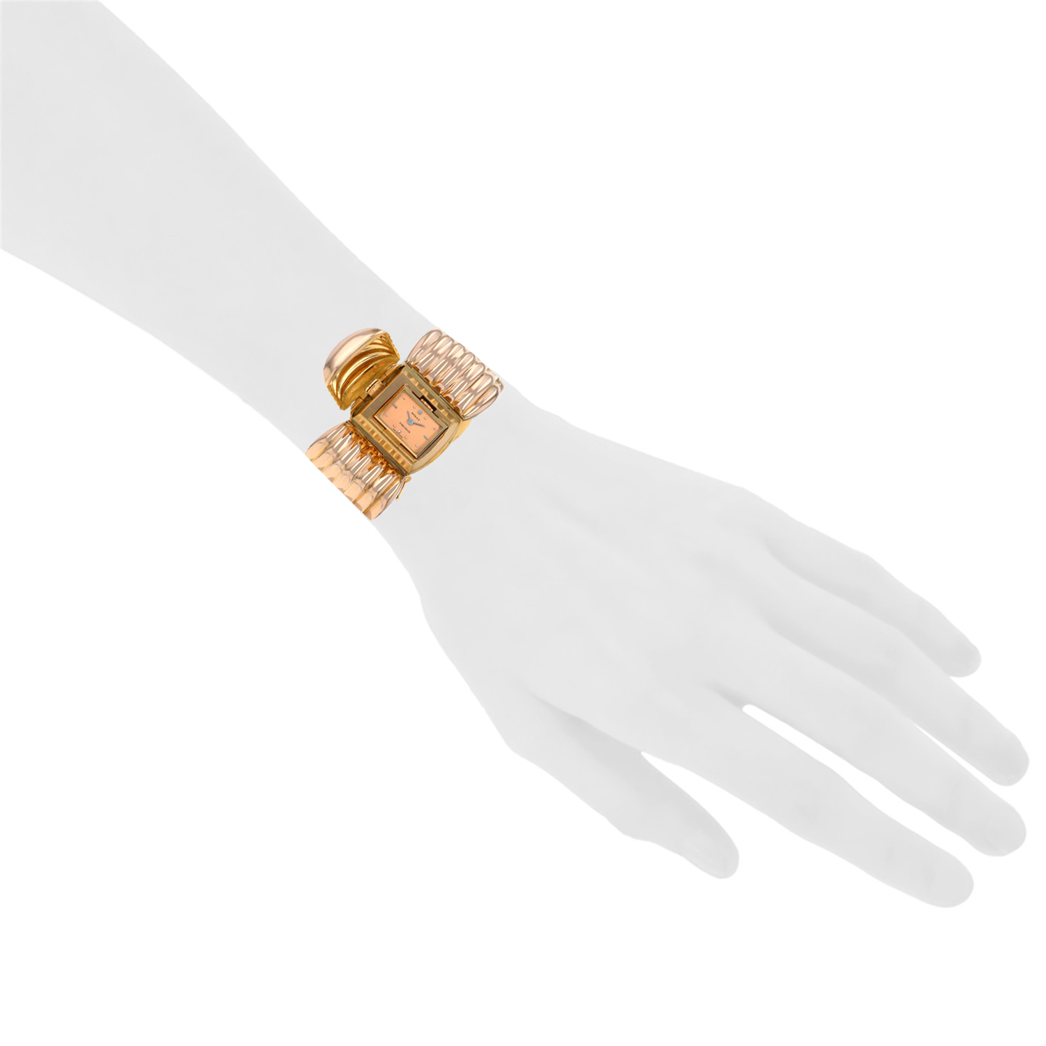 Reloj Rolex Precision de oro rosa Ref: Rolex - 60500  Circa 1950 - Detail D1