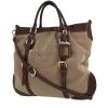 Prada   handbag  in brown canvas  and brown leather - 00pp thumbnail