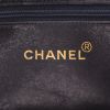 Chanel  Vintage handbag  in navy blue quilted leather - Detail D2 thumbnail