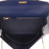 Hermès  Kelly 25 cm handbag  in blue epsom leather - Detail D3 thumbnail