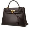 Hermès  Kelly 32 cm handbag  in brown box leather - 00pp thumbnail