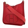 Bolso bandolera Hermès  Evelyne en cuero Courchevel rojo - 00pp thumbnail