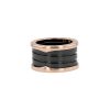 Bulgari B.Zero1 large model ring in pink gold and ceramic - 00pp thumbnail