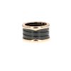 Bulgari B.Zero1 large model ring in pink gold and ceramic - 360 thumbnail