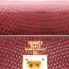 Bolso de mano Hermès  Kelly 20 cm en piel de lagarto rojo H - Detail D2 thumbnail