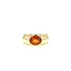 Boucheron Roxane ring in yellow gold and citrine - 360 thumbnail