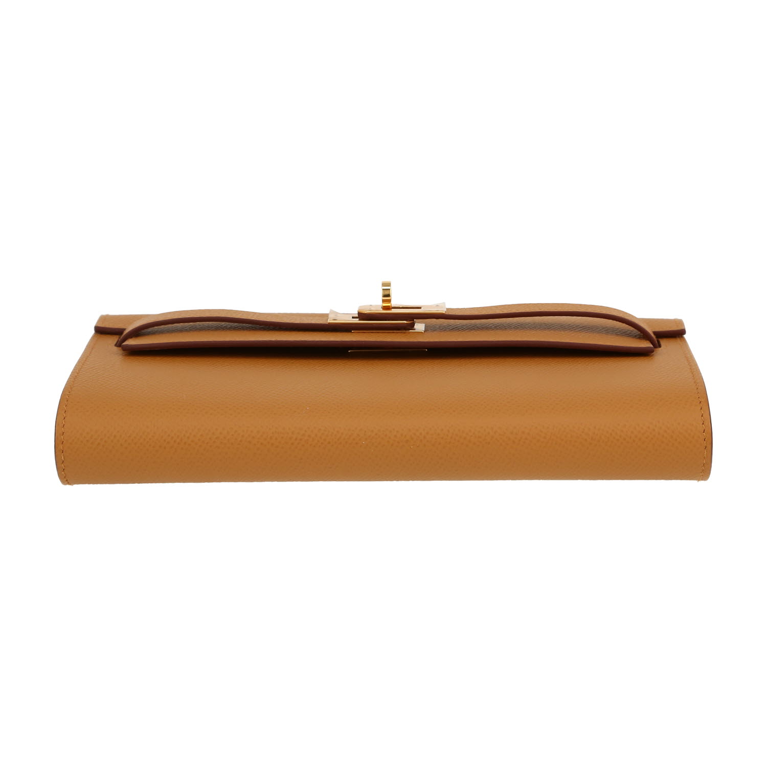 Hermès  Kelly To Go handbag/clutch  in gold epsom leather - Detail D1