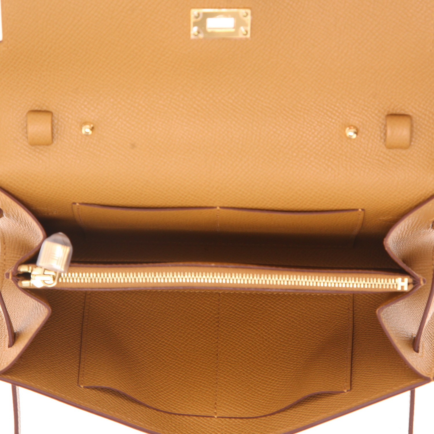 Hermès  Kelly To Go handbag/clutch  in sésame epsom leather - Detail D3