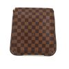 Louis Vuitton  Salsa shoulder bag  in ebene damier canvas  and brown leather - 360 thumbnail