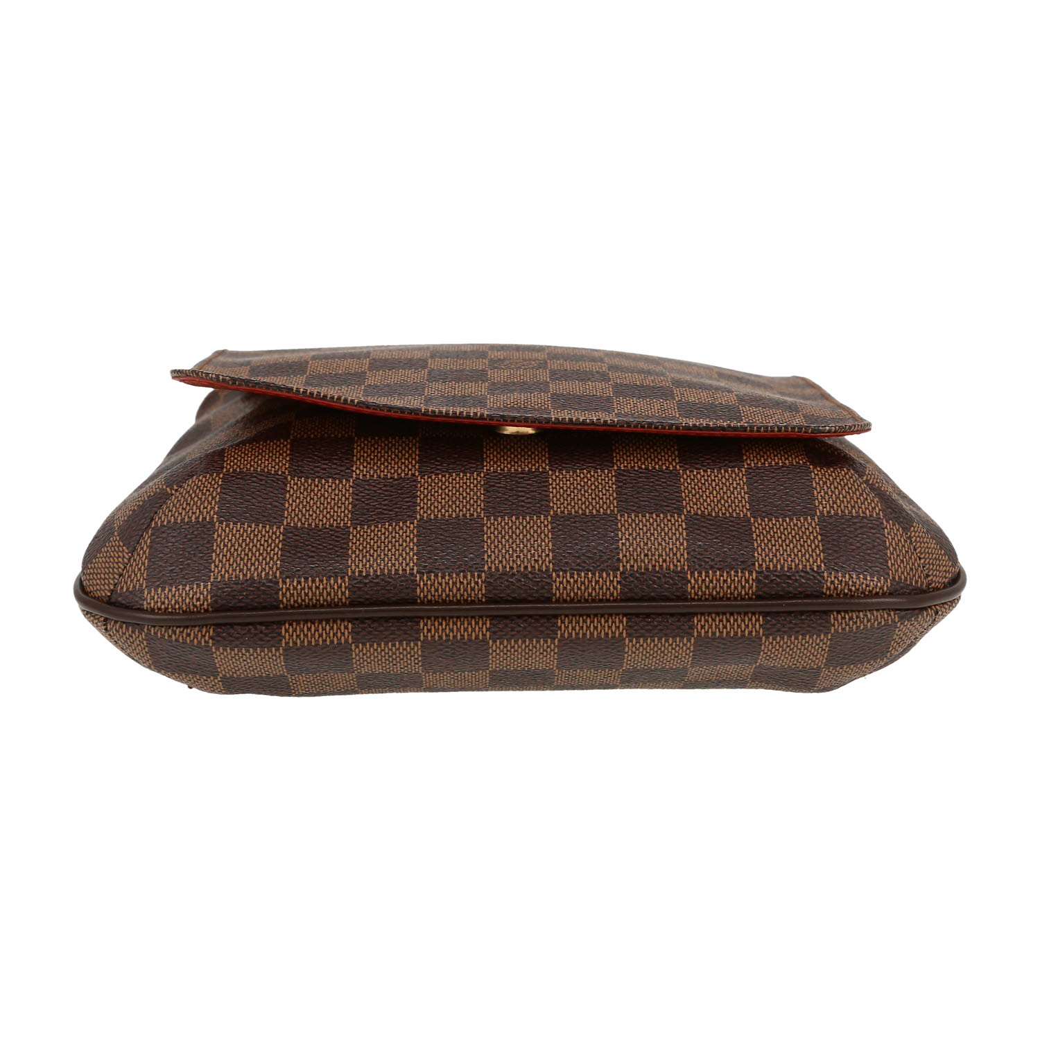 Sac bandoulière Louis Vuitton  Salsa en toile damier ébène et cuir marron - Detail D1