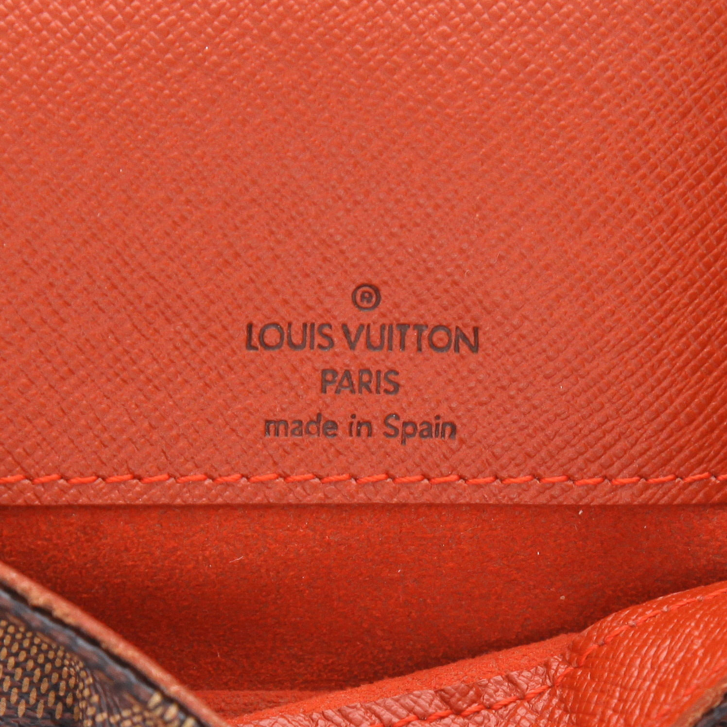Bolso bandolera Louis Vuitton  Salsa en lona a cuadros ébano y cuero marrón - Detail D2