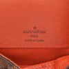 Louis Vuitton  Salsa shoulder bag  in ebene damier canvas  and brown leather - Detail D2 thumbnail