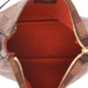 Borsa a tracolla Louis Vuitton   in tela a scacchi ebana e pelle marrone - Detail D3 thumbnail