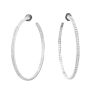 Cartier Etincelle hoop earrings in white gold and diamonds - 360 thumbnail