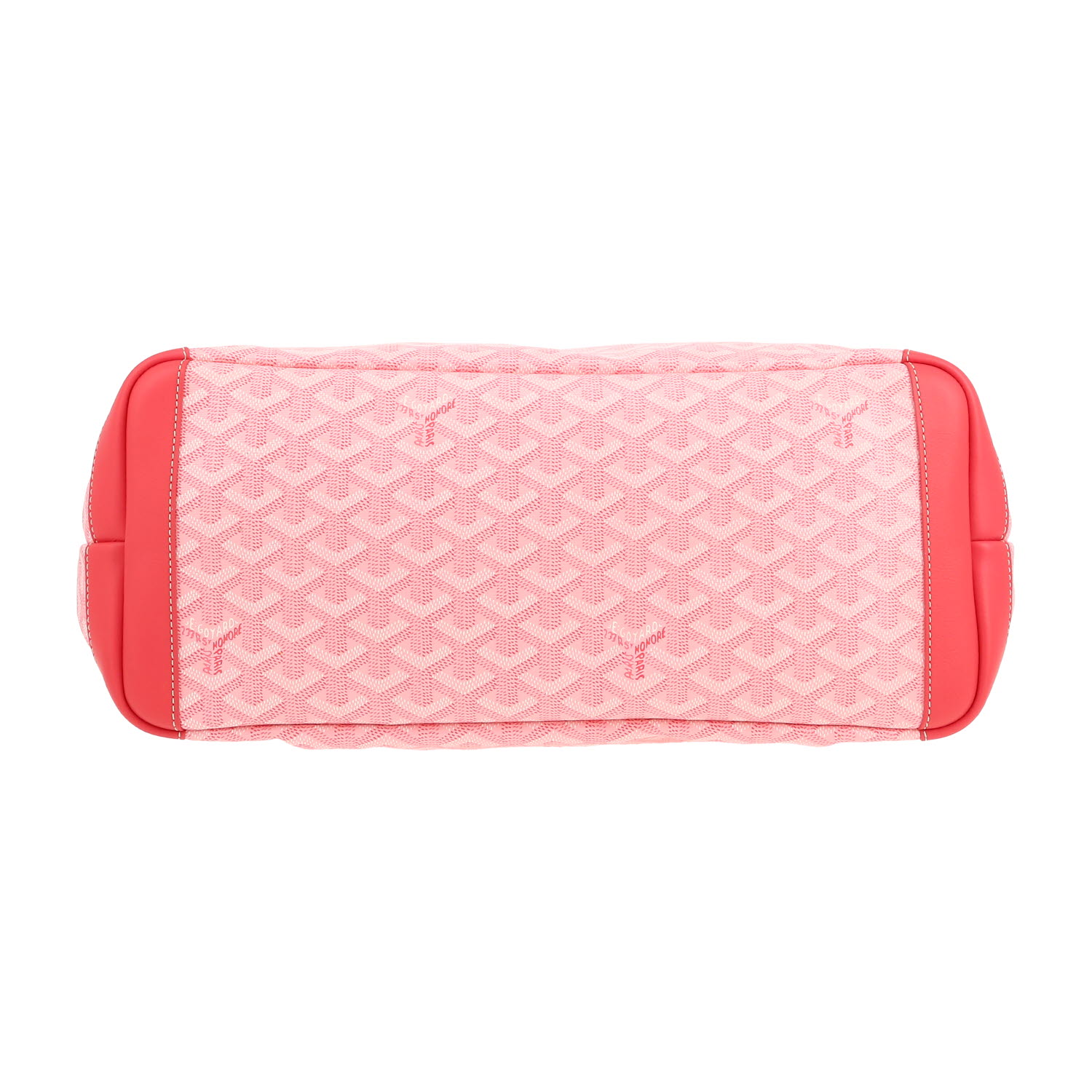Goyard  Artois shopping bag  in pink Goyard canvas  and pink leather - Detail D1
