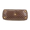 Gucci  Babouska handbag  in burgundy "Suprême GG" canvas  and brown leather - Detail D1 thumbnail