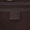 Gucci  Babouska handbag  in burgundy "Suprême GG" canvas  and brown leather - Detail D2 thumbnail