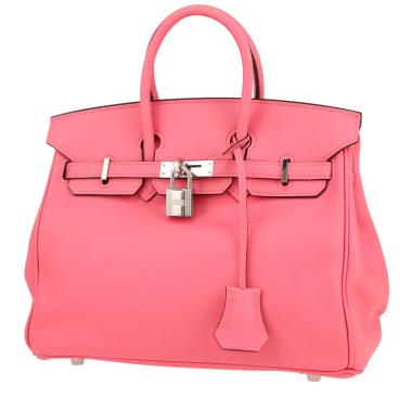 Bolso de mano Hermès  Birkin 25 cm en cuero swift azalea pink