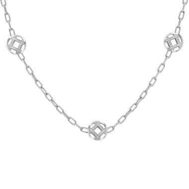 Collana Cartier Pasha in oro bianco e diamanti