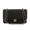 Chanel  Timeless Classic handbag  in black quilted grained leather - 360 thumbnail