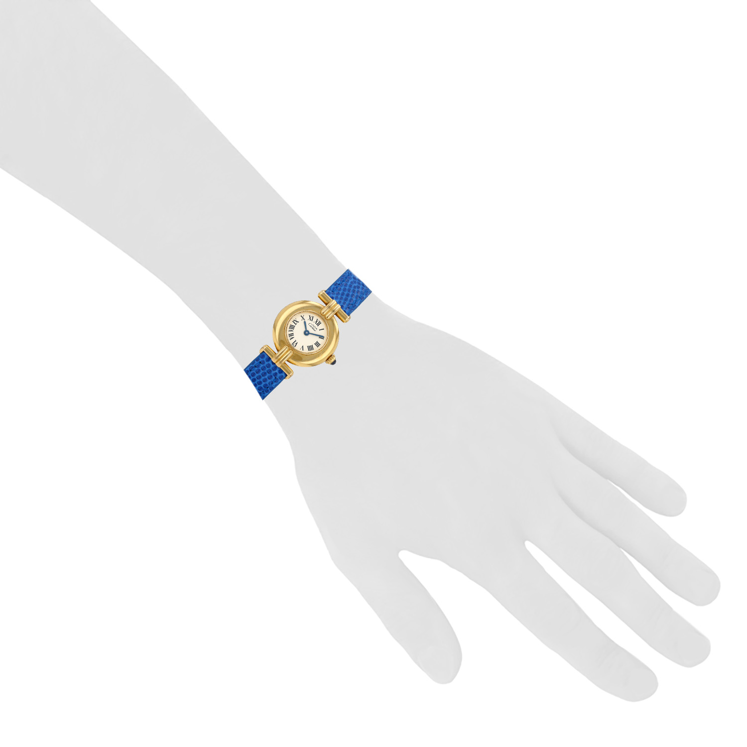 Montre Cartier Must Colisée en vermeil Ref: Cartier - 1902  Vers 1990 - Detail D1