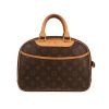 Bolso de mano Louis Vuitton  Trouville en lona Monogram marrón y cuero natural - 360 thumbnail