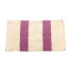 Hermès  Toto Bag - Shop Bag shopping bag  in beige and purple canvas - Detail D1 thumbnail