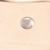 Hermès  Toto Bag - Shop Bag shopping bag  in beige and purple canvas - Detail D2 thumbnail