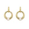 Paire de clips d'oreilles Cartier en or jaune et perles de culture - 00pp thumbnail
