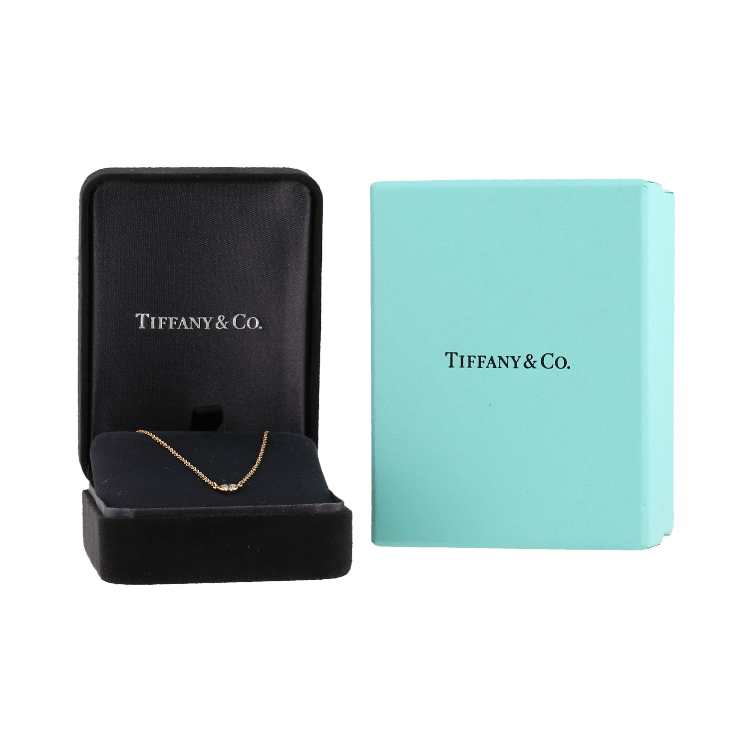 Collana Tiffany & Co Diamonds By The Yard in oro giallo e diamante - Detail D2