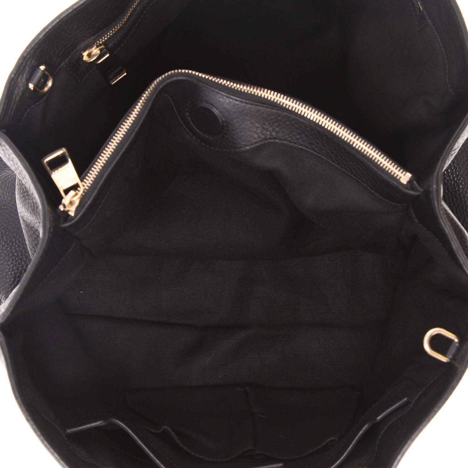 Borsa a tracolla Gucci  Bamboo modello grande  in pelle nera e bambù - Detail D3