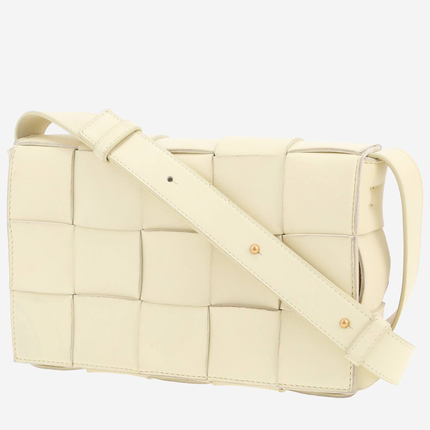 Sac bandoulière Bottega Veneta  Cassette en cuir beige