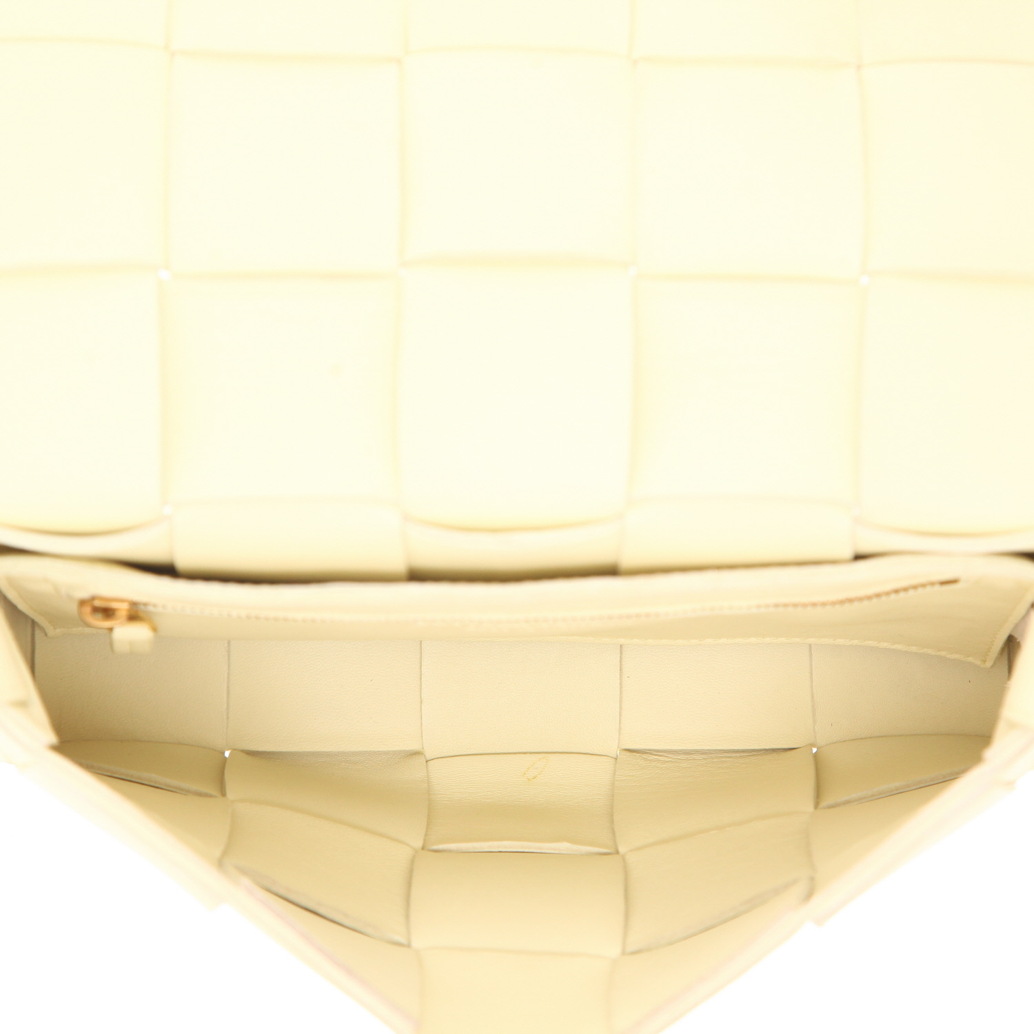 Bottega Veneta  Cassette shoulder bag  in beige leather - Detail D3