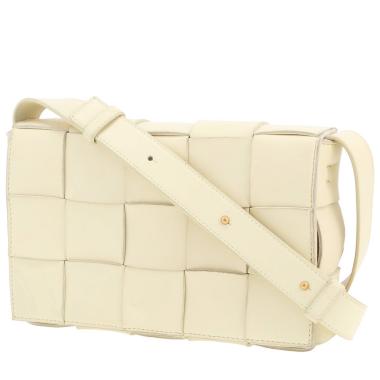 Bolso bandolera Bottega Veneta  Cassette en cuero beige