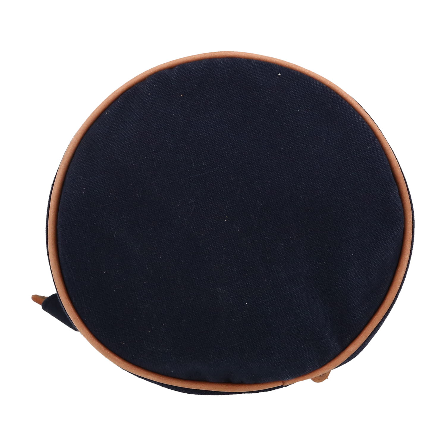 Zaino Hermès  Polochon in tela blu marino e pelle naturale - Detail D1