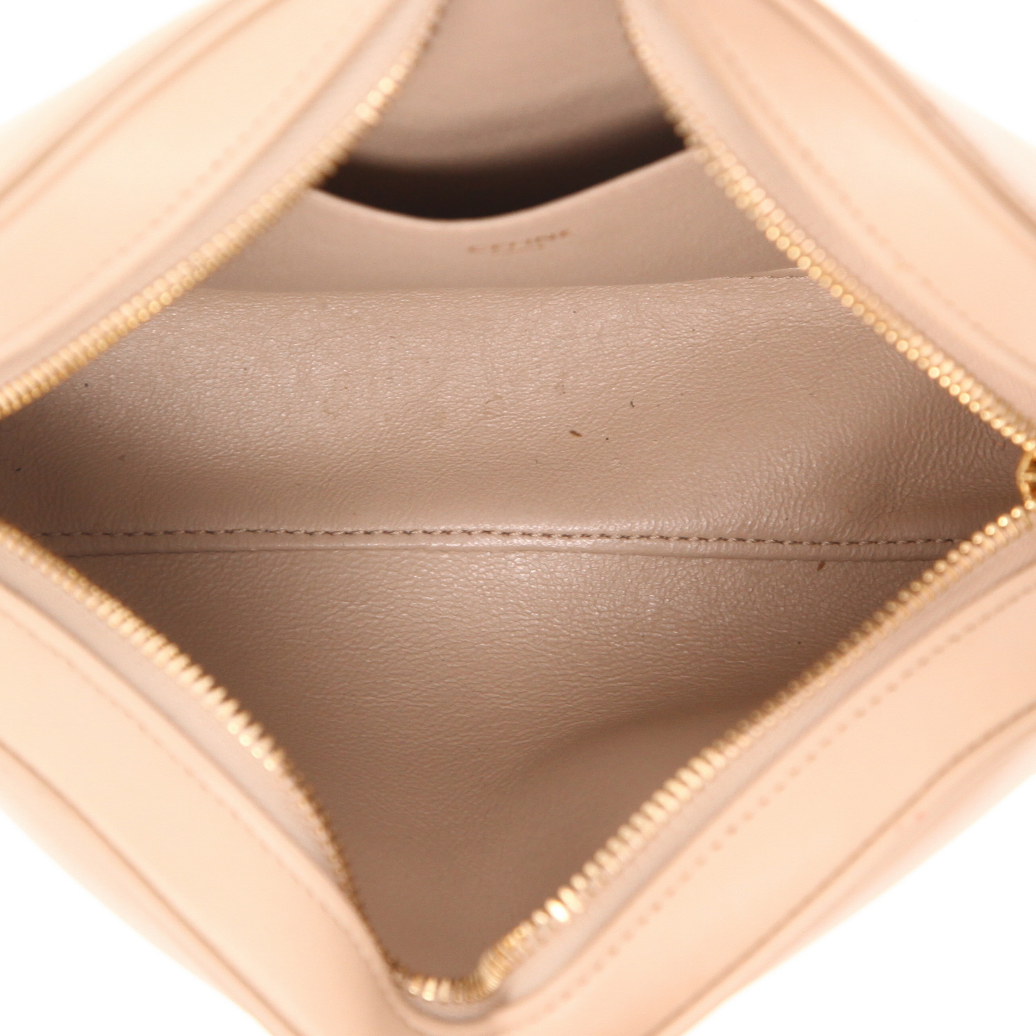 Celine  Crécy shoulder bag  in beige leather - Detail D3