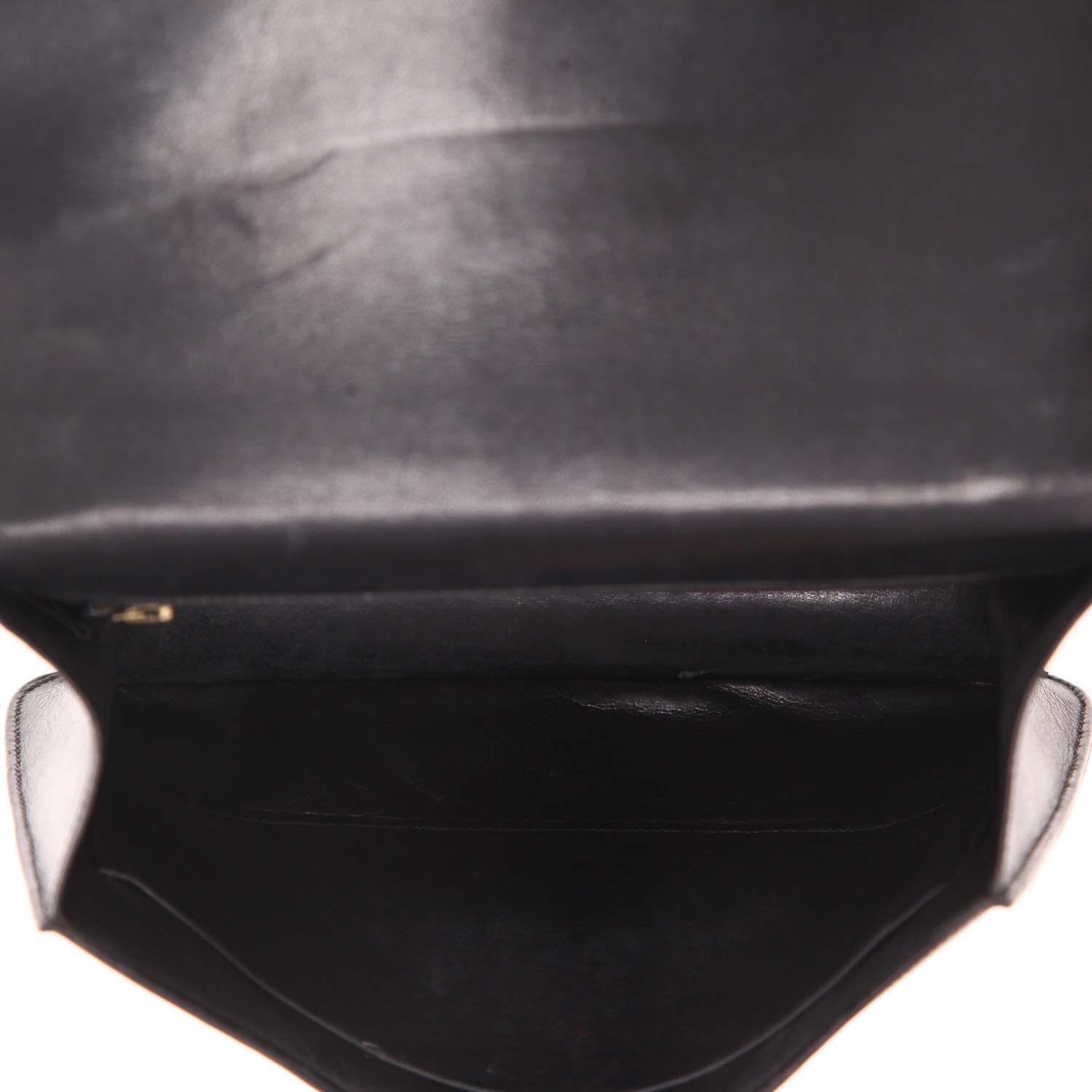 Bolso de mano Hermès  Constance en cuero box negro - Detail D3