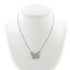 Collar Van Cleef & Arpels Papillon en oro blanco y diamantes - 360 thumbnail