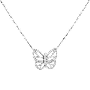 Collana Van Cleef & Arpels Papillon in oro bianco e diamanti