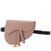 Dior  Saddle clutch-belt  in beige leather - 00pp thumbnail