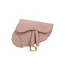 Dior  Saddle clutch-belt  in beige leather - 360 thumbnail