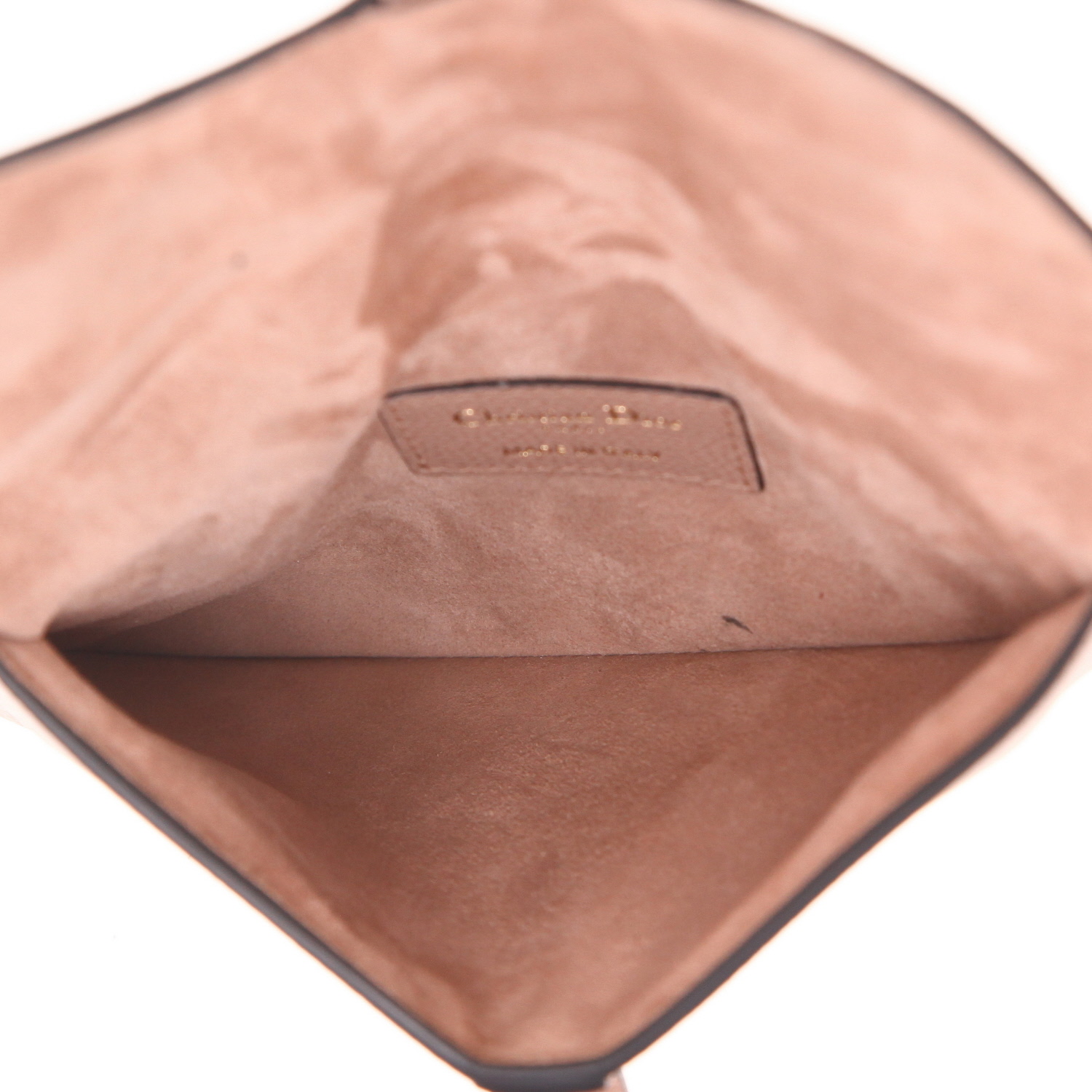 Dior  Saddle clutch-belt  in beige leather - Detail D3