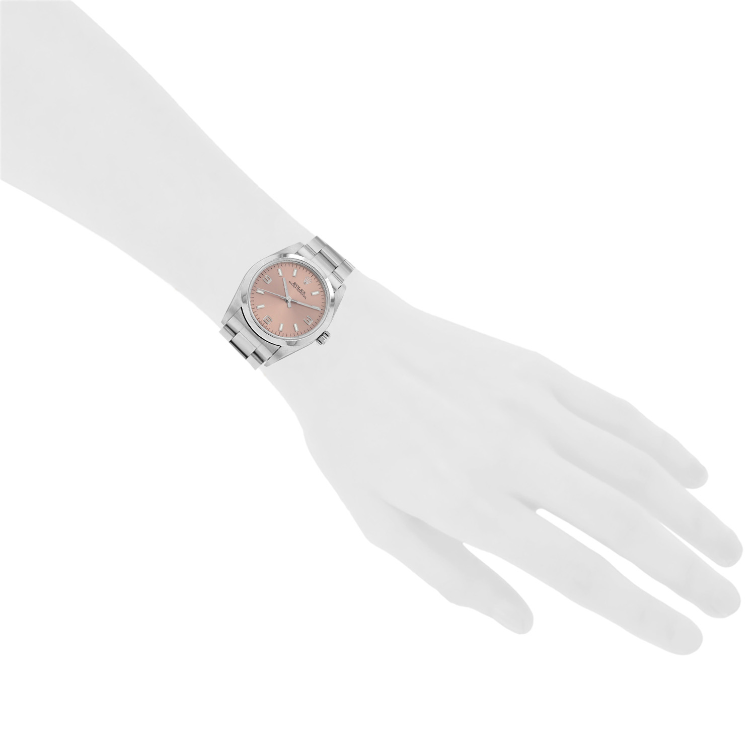 Rolex Lady Oyster Perpetual  in stainless steel Ref: Rolex - 77080  Circa 1998 - Detail D1