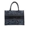 Shopping bag Dior  Book Tote modello medio  in tela denim blu - 360 thumbnail