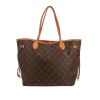 Sac cabas Louis Vuitton  Neverfull - Shop Bag moyen modèle  en toile monogram et cuir naturel - 360 thumbnail