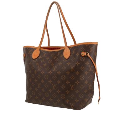 Louis Vuitton  Neverfull - Shop Bag medium model  shopping bag  monogram canvas  and natural leather