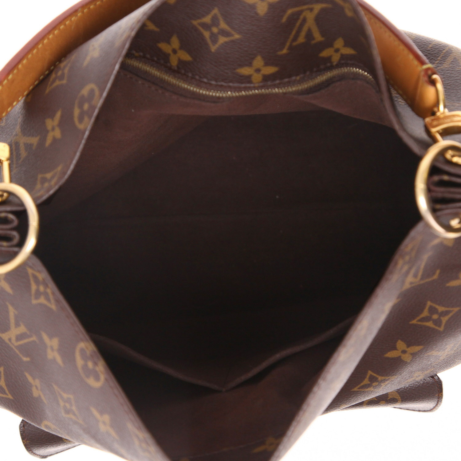 Bolso para llevar al hombro Louis Vuitton  Metis Hobo en lona Monogram marrón - Detail D3