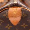 Bolsa de viaje Louis Vuitton  Keepall 60 en lona Monogram marrón y cuero natural - Detail D6 thumbnail