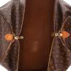 Borsa da viaggio Louis Vuitton  Keepall 60 in tela monogram marrone e pelle naturale - Detail D7 thumbnail